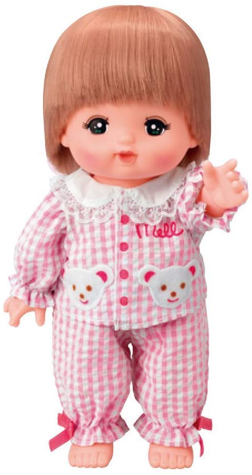メルちゃんの服・ピンクのチェックパジャマ