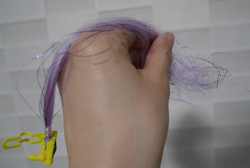 ジュエルアップかれんちゃんの紫の髪の毛